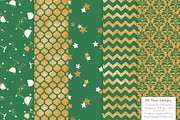 Gold Foil Digital Papers in Emerald, a Pattern Graphic by Amanda Ilkov (Thumbnail 4 of 4)