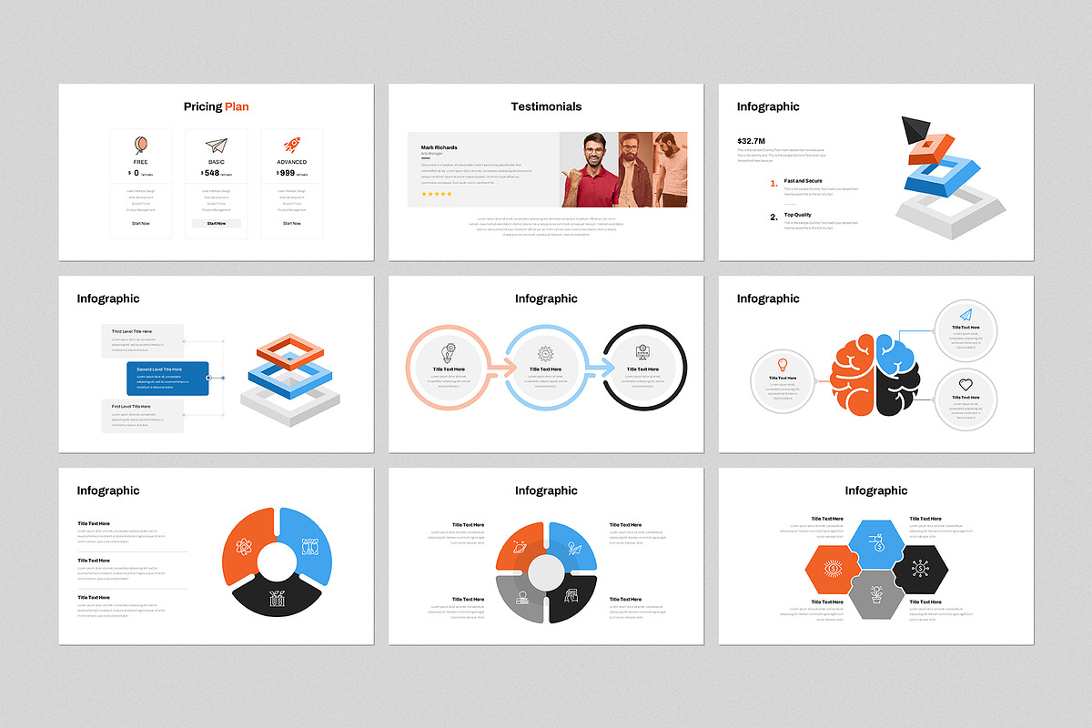 Pitch-Deck Presentation Template, a Presentation Template by GenerousArt (Photo 5 of 8)