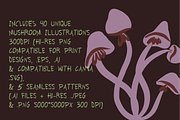 Mushrooms clipart PNG and vector, a Healthcare Illustration by Paper Cherry (Thumbnail 2 of 12)