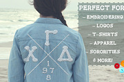 Applique Greek Font Set, a Font by Fontastic Ventures (Thumbnail 4 of 5)