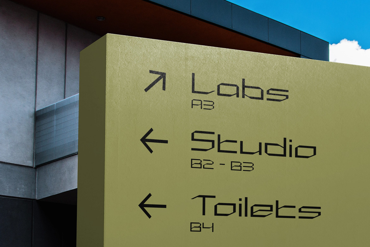 Futuristic Tech Font: Radiant Pafist, a Sans Serif Font by Glyphminds Studios (Photo 6 of 9)