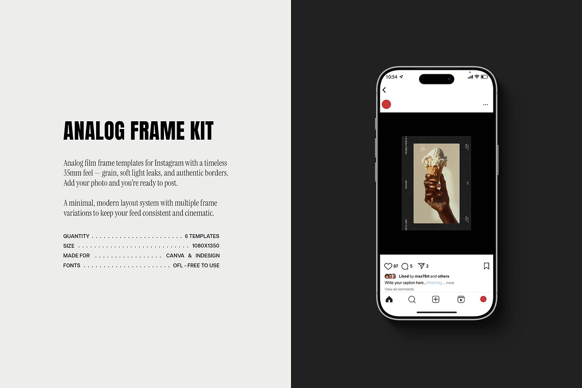 Analog Frames Instagram Kit, an Object Graphic by Design Squad (Photo 3 of 5)