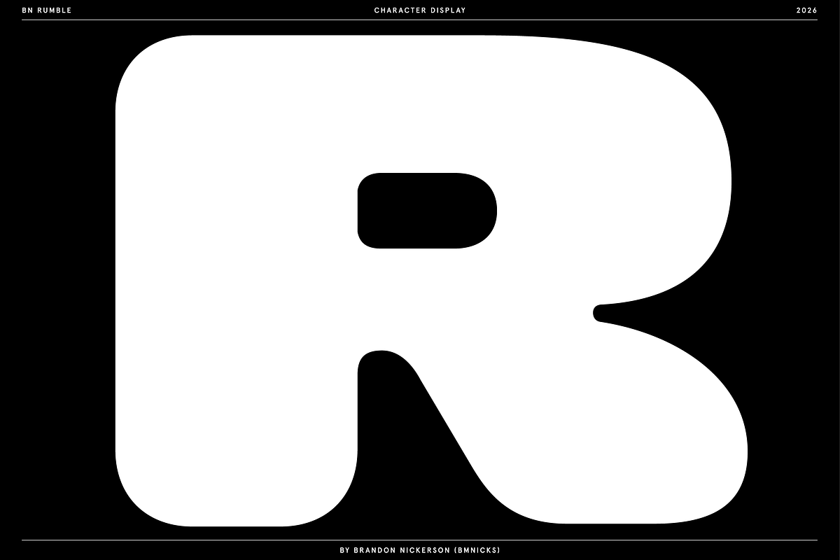 BN Rumble, a Sans Serif Font by Bnick (Photo 7 of 16)