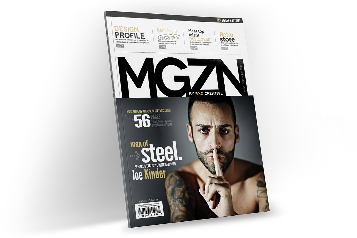 Magazine Template InDesign 02, a Magazine Template by Love Graphic Design (Photo 1 of 36)
