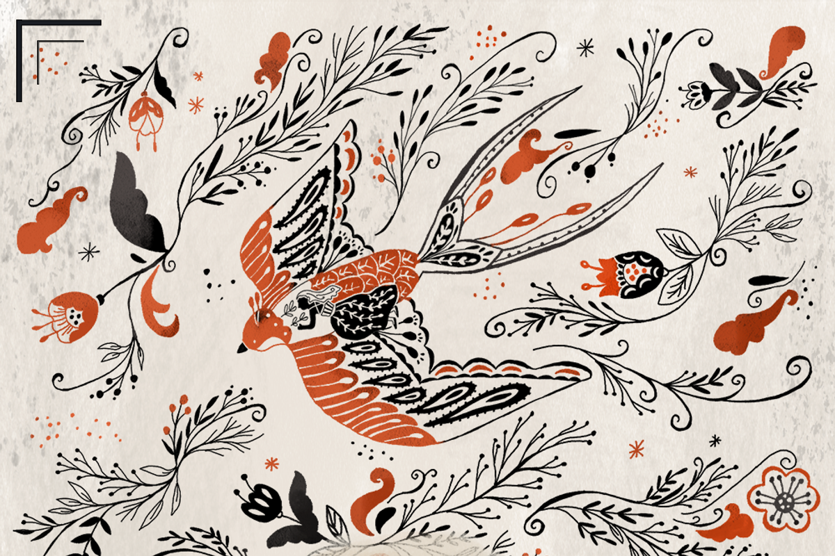 Thumbelina Folk Tale, a Pattern Graphic by Arie Clares (Photo 9 of 9)