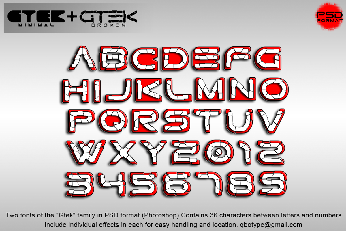 Gtek Broken & Gtek Minimal Psd