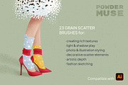 POWDER MUSE: illustrator brushes, a Brush Add-On by IuliiaSavko (Thumbnail 2 of 9)
