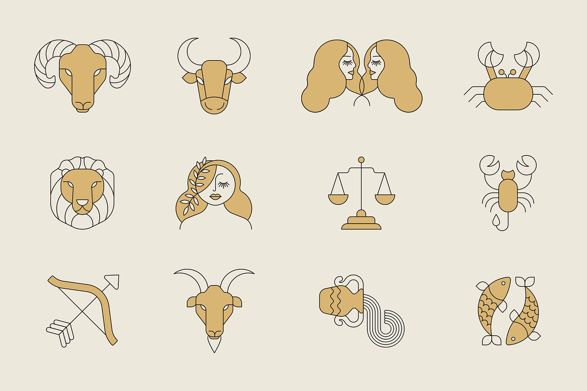 Mystic Zodiac Illustrations, an Object Illustration by IlloBob (Photo 7 of 8)