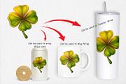 Lucky Clover Clipart, a Graphic by Artnoy (Thumbnail 3 of 5)