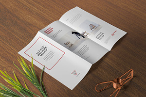 A3 Z Fold Brochure Mockups