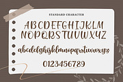 Reghina Marinka - Modern Script Font, a Script Font by Kotak Kuning Studio (Thumbnail 8 of 9)