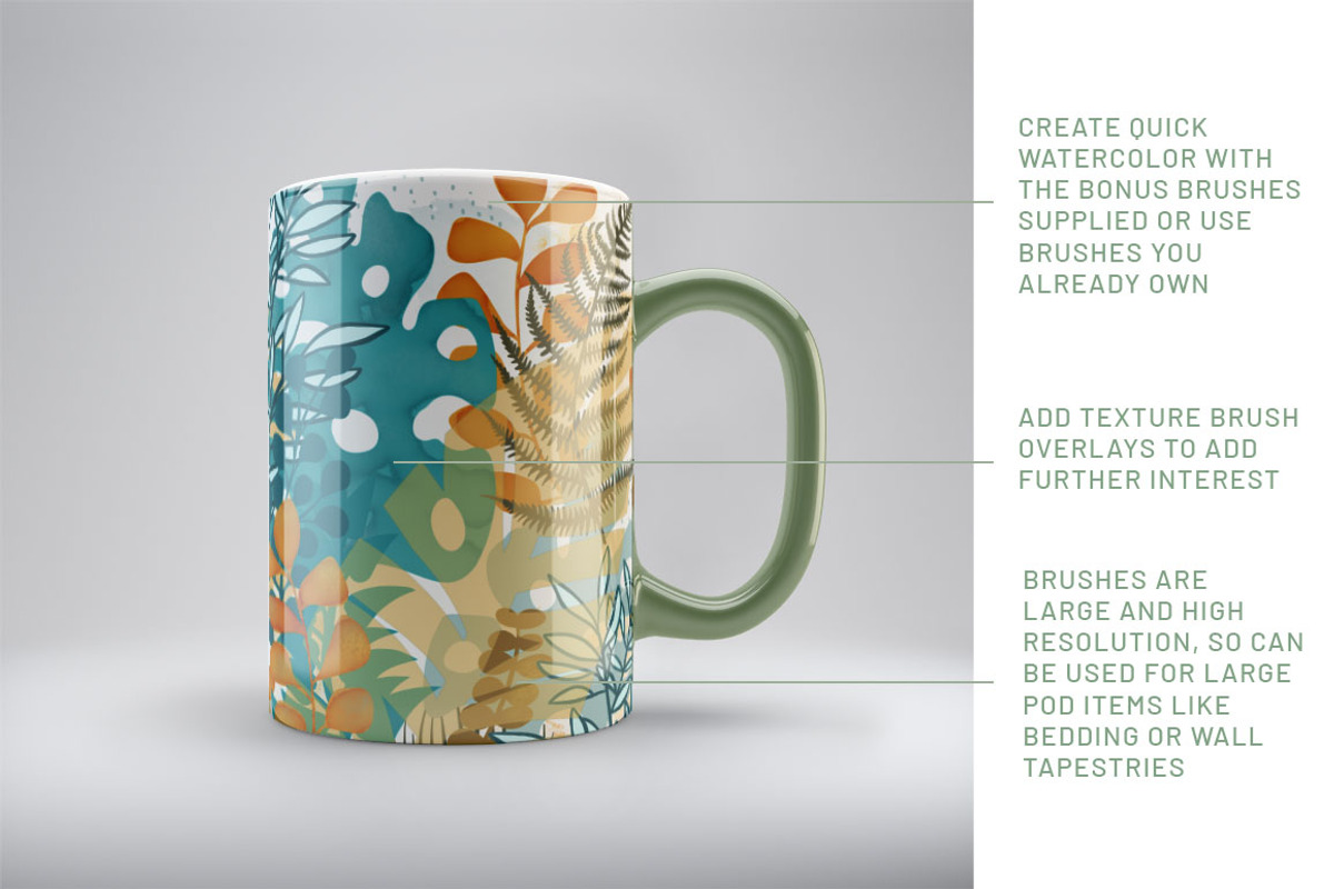 Leafy Fronds Brush Set, a Brush Add-On by DeloresArt (Photo 6 of 12)