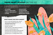 Procreate Print Works Media Pack, a Brush Add-On by UPROOT (Thumbnail 3 of 64)