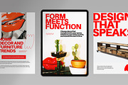 Red Utilitarian Furniture E-Magazine, a Templates & Theme by graphicook (Thumbnail 2 of 5)