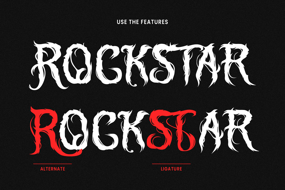 Vision Of Sorrow, a Blackletter Font by HATFSTUDIO (Photo 6 of 9)
