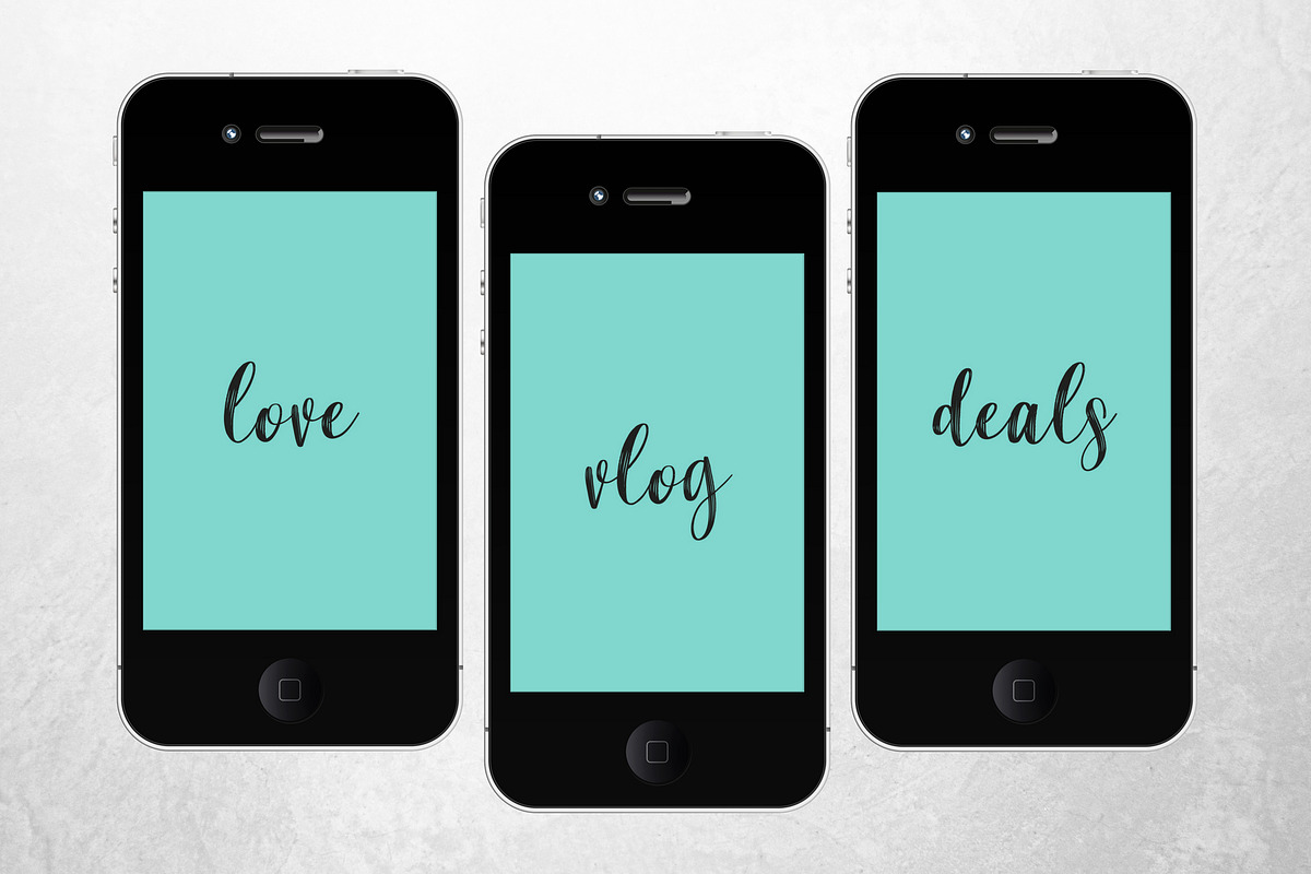 TEXT Theme Instagram Icons, a Social Media Template by Rachel Harper Designs (Photo 2 of 8)
