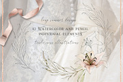 Bride's lilies, a Decorative Illustration by long summer (Thumbnail 7 of 10)