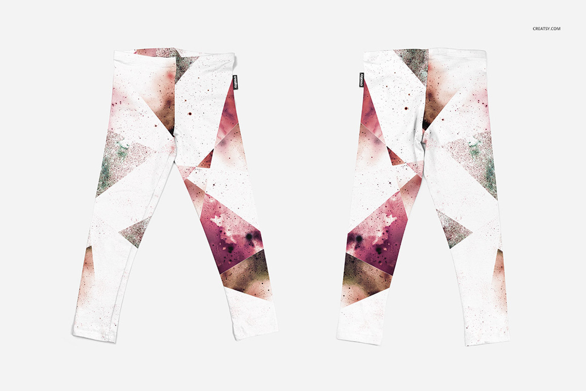 Kids Leggings Mockup Set, a Bottom Mockup by creatsy4 (Photo 3 of 8)