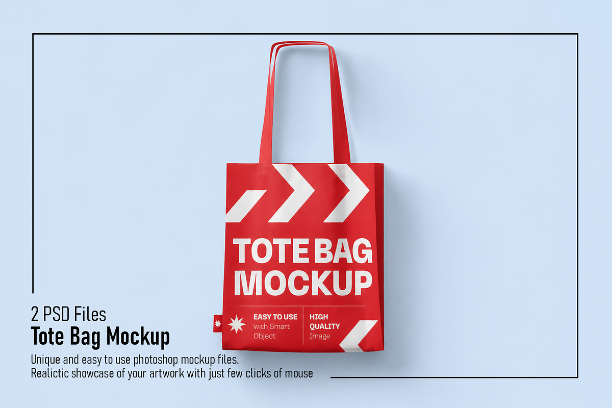 Tote bag Mockup, a Packaging Mockup by Custom.scene (Photo 1 of 3)