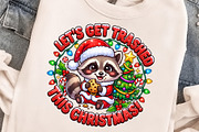 Funny Raccoon Christmas PNG Clipart, an Object Graphic by Zahyl Studio (Thumbnail 4 of 7)