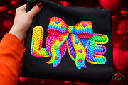 Faux Yarn LOVE Valentine's Day PNG, an Illustration by Craft Nest (Thumbnail 1 of 4)