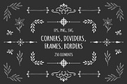 Set of hand drawn dividers & frames, an Object Graphic by Anatartan Design (Thumbnail 1 of 6)