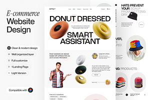 E-commerce website Landing Page, a Templates & Theme by sajon.co