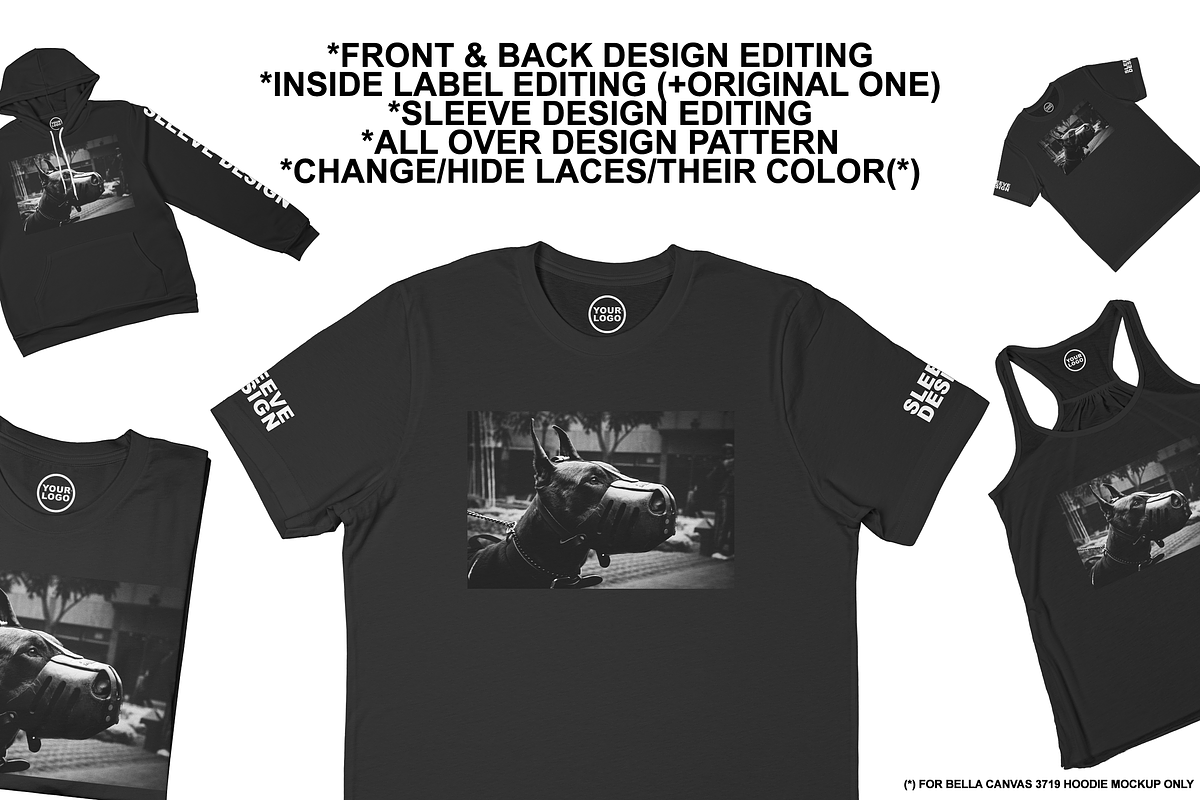 Bella Canvas Apparel Mockup Bundle, a Shirt Mockup by Infinity Mockups (Photo 4 of 7)
