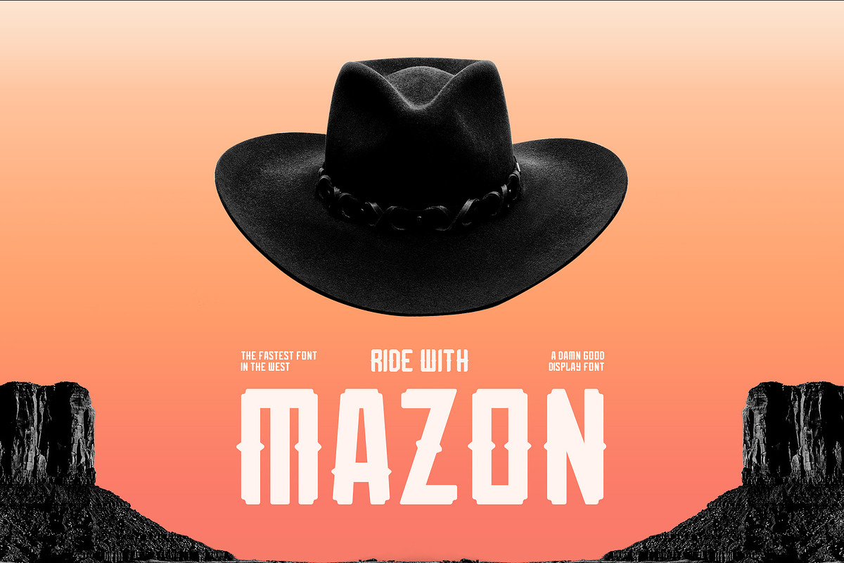 Mazon - Display Typeface, a Font by Nozem Supply (Photo 2 of 7)