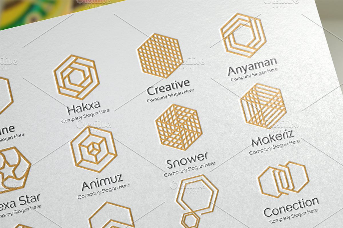 Hexagon Logo Premade, Big Bundle, a Branding & Logo Template by Artha Desain (Photo 11 of 11)