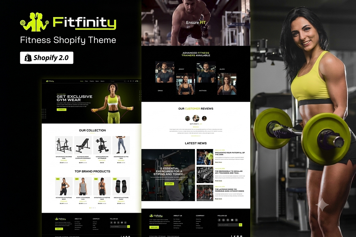 Fitfinity Fitness Gym Shopify Theme, a Shopify Template by ThemesRain (Photo 3 of 3)