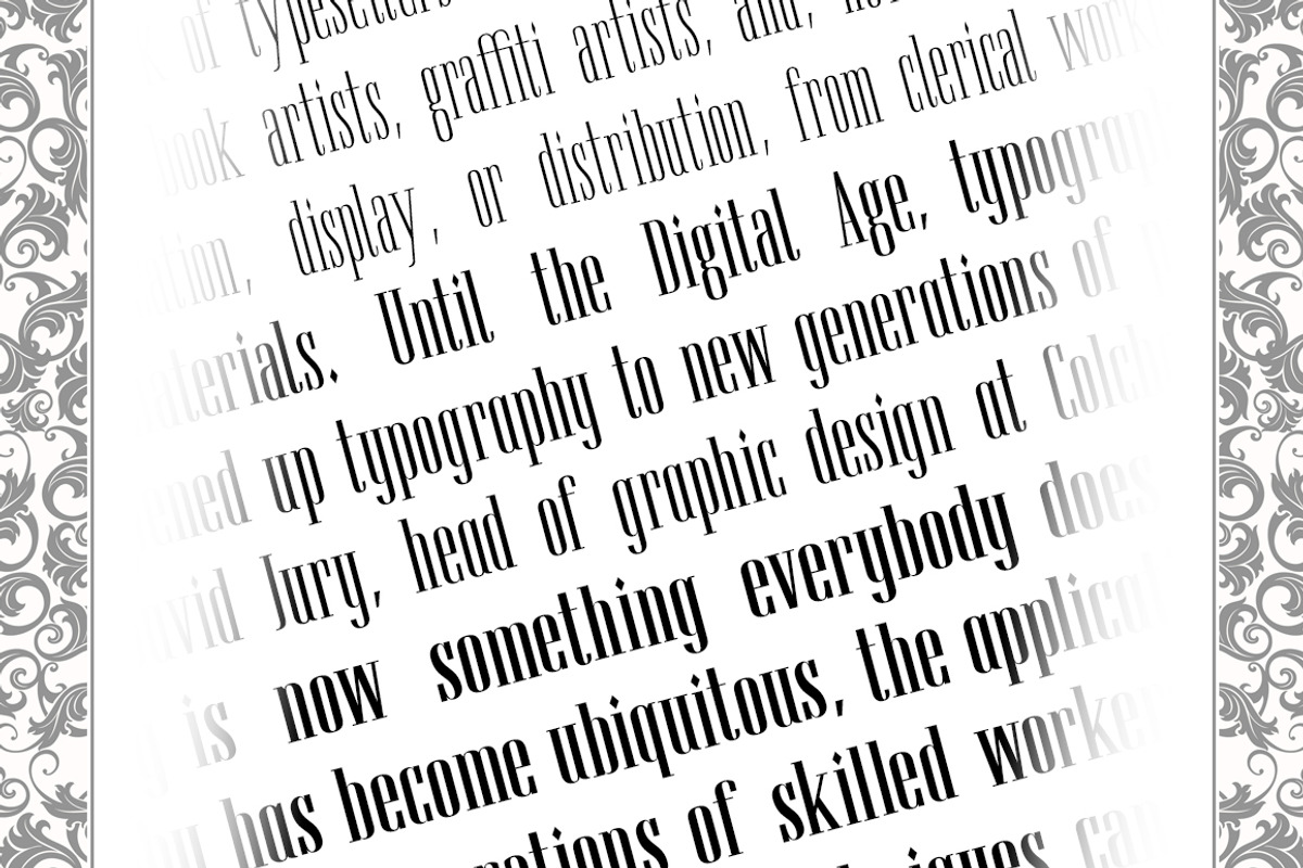 Virgo Antique Display, a Serif Font by Vintage Type Company (Photo 14 of 15)