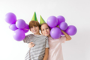 A young boy and girl birthday, a Holiday Photo by Kolomiyets Viktoriya