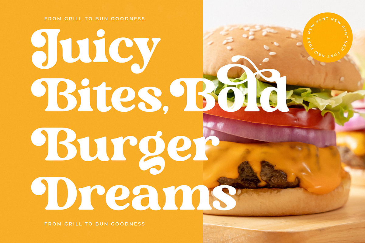 Monday Funky Modern Serif Font, a Serif Font by timelesstype.co (Photo 5 of 20)