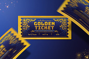 Vintage Golden Ticket Invitation, a Card Template by Aarley Kaiven (Thumbnail 4 of 4)