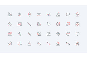 Car maintenance service health icons, an Object Illustration by Lemberg Vector