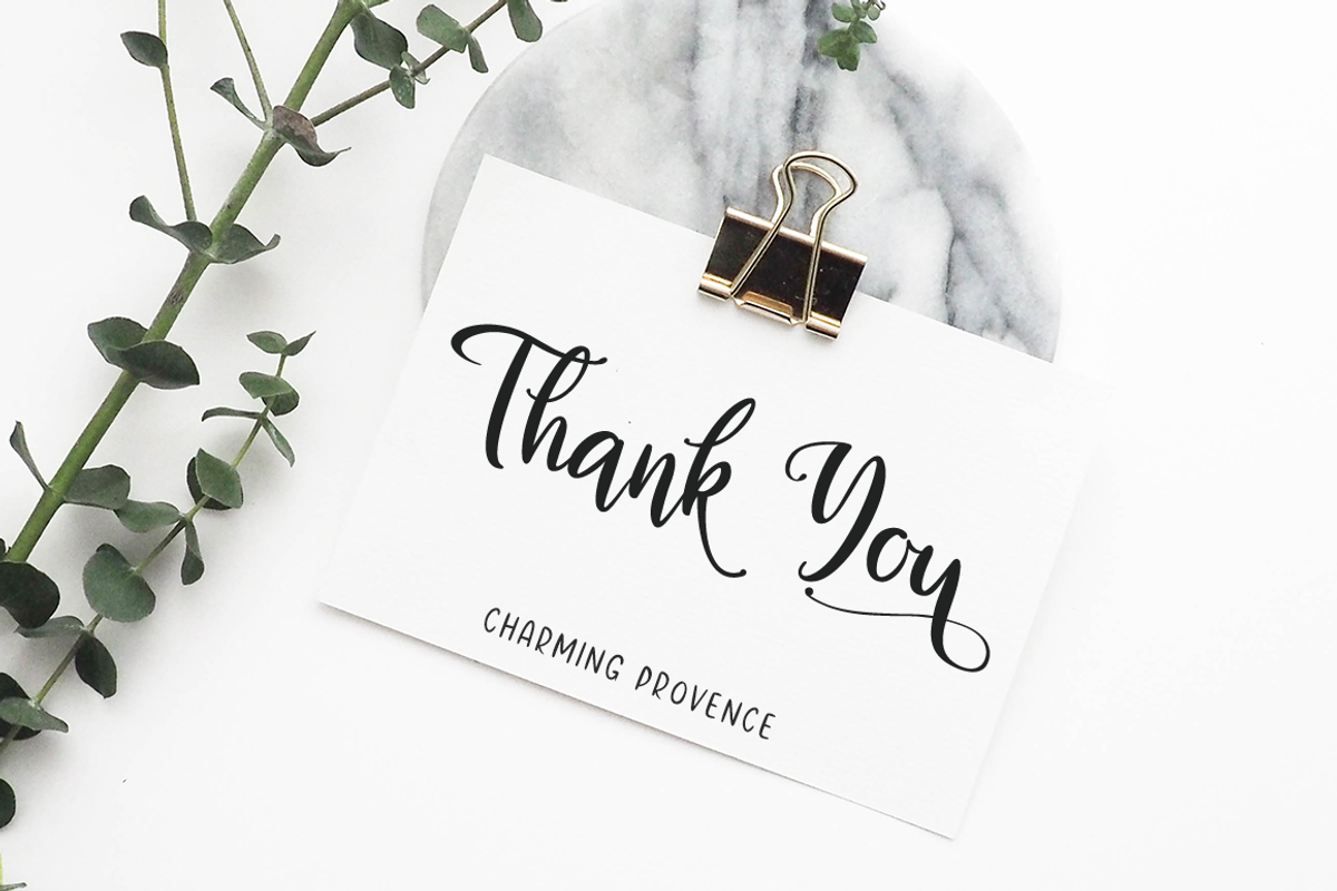 Charming Provence, a Script Font by Larin Type Co. (Photo 10 of 10)