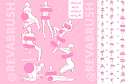Procreate Female Poses Mature brush, a Brush Add-On by Revabrush (Thumbnail 4 of 4)