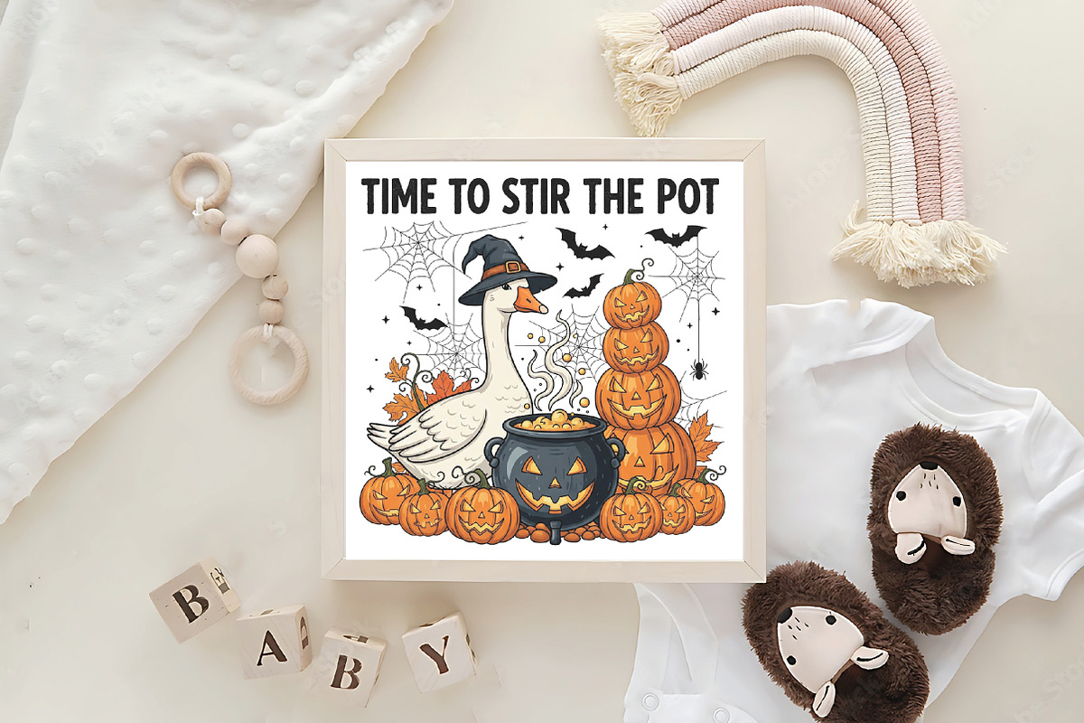 Time To Stir The Pot PNG Goose, an Illustration by CraftArtStudio (Photo 4 of 4)