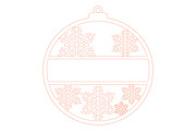 Christmas Custom Ornament Laser Cut, a Decorative Illustration by Rose Art (Thumbnail 2 of 3)
