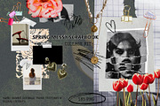 Messy Scrapbook: Spring Collage Kit, an Object Graphic by Anzhelika (Thumbnail 1 of 12)
