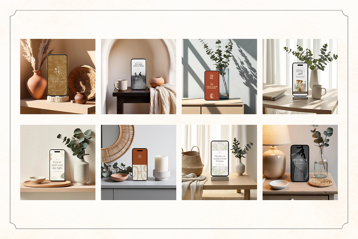50 Aesthetic iPhone Canva Mockups, an iPhone Mockup by Matisse Studio (Photo 7 of 10)