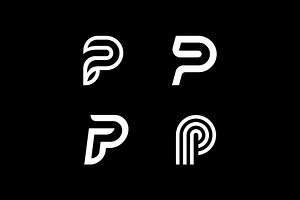 Letter P Logo Set