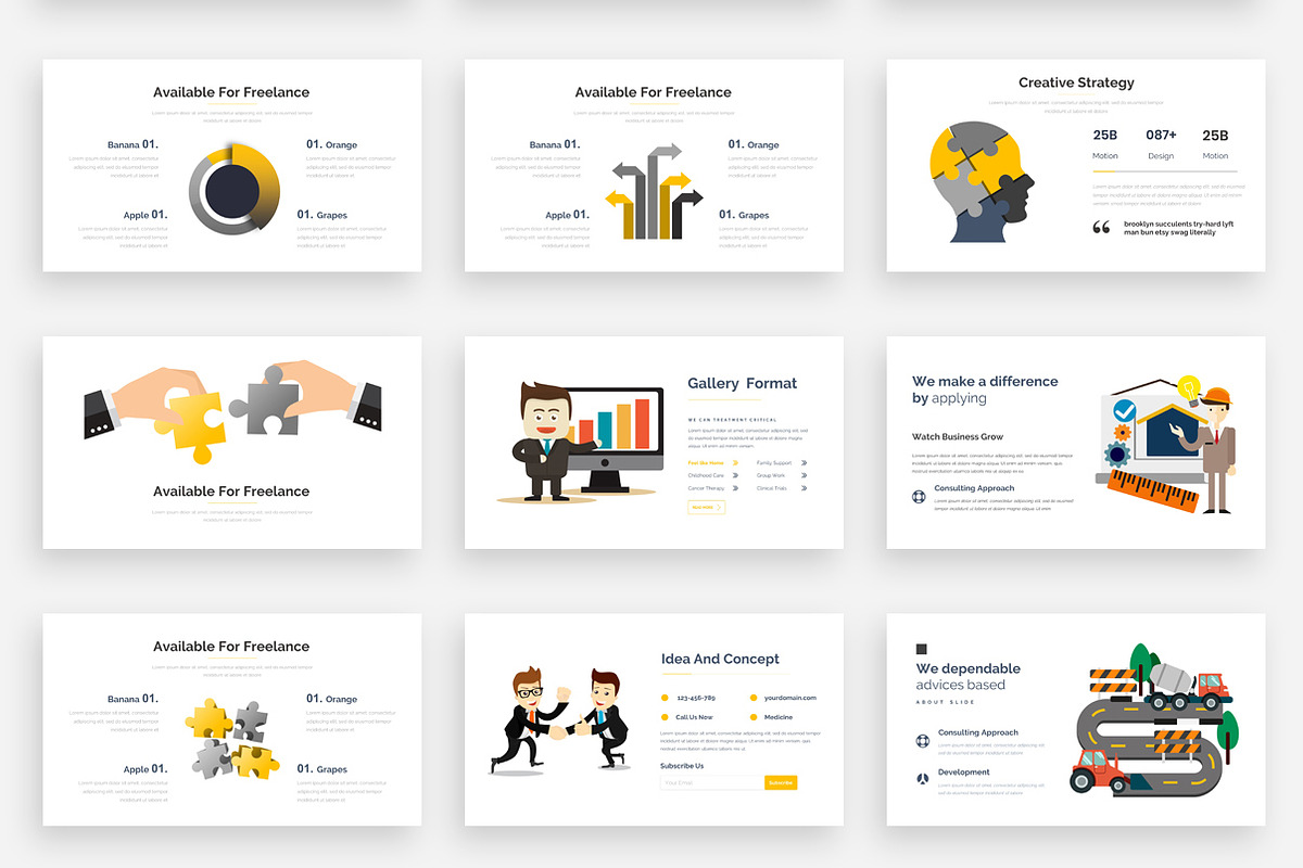 Portal Bundle Google Slide FULL, a Presentation Template by One Percent Studio (Photo 18 of 28)