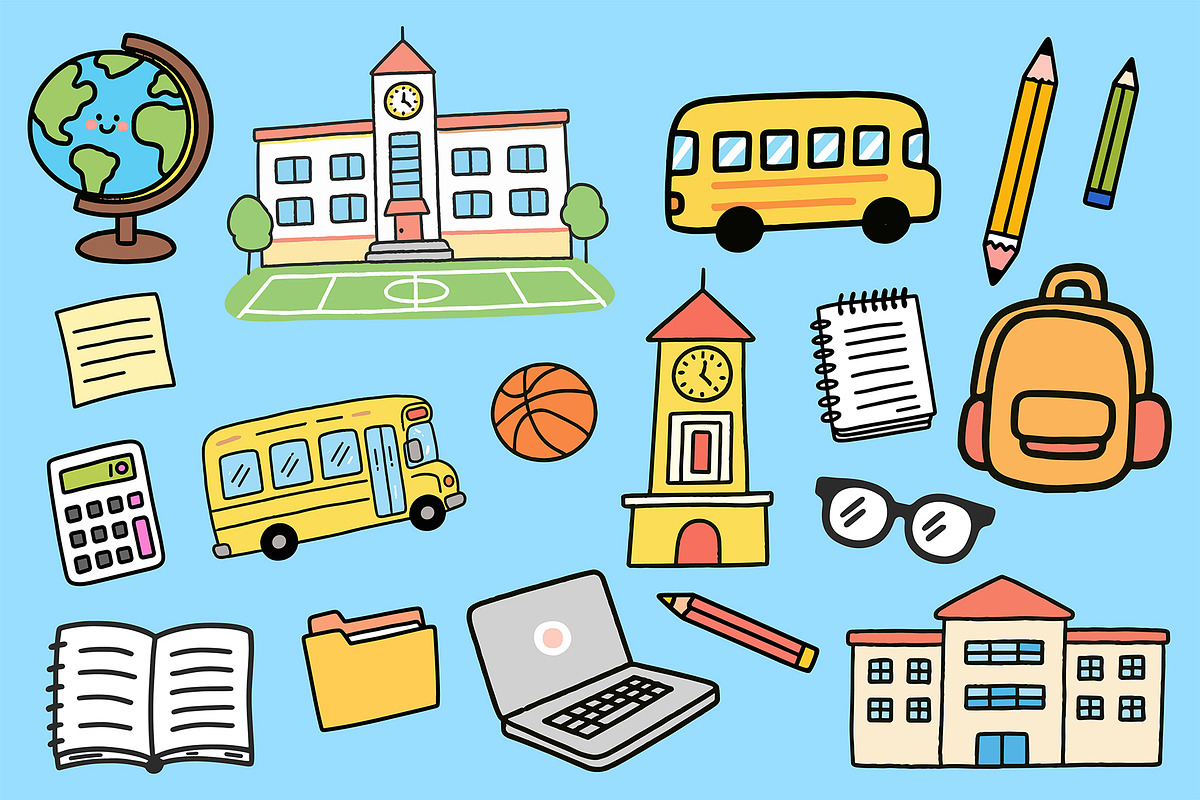 Back to School Illustration, an Object Graphic by Housui Patterns (Photo 6 of 6)