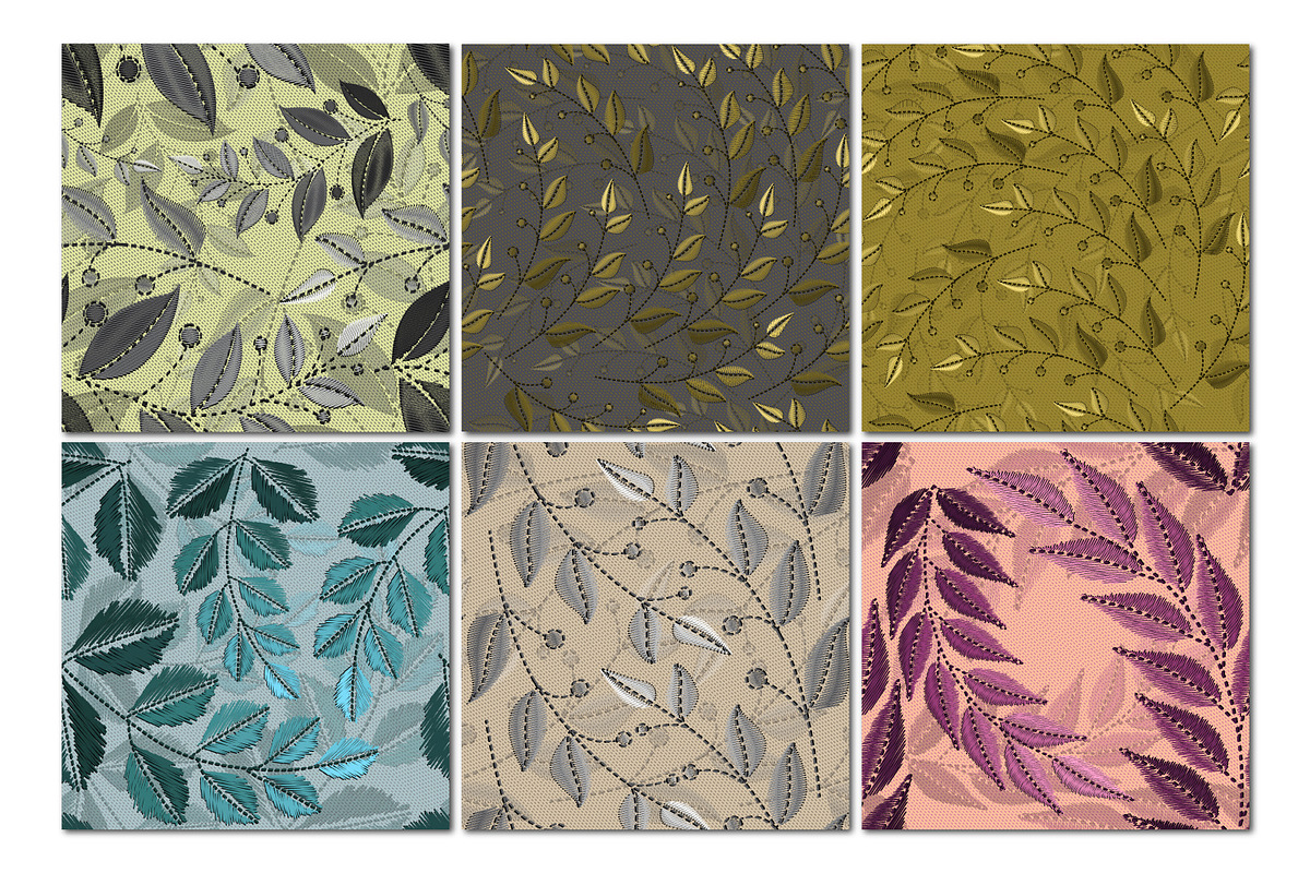 Botanical seamless patterns, a Pattern Graphic by BAGIRA | Studio (Photo 7 of 8)