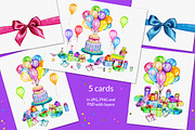 Happy Birthday! illustration set, a Decorative Illustration by Lina's store (Thumbnail 3 of 6)