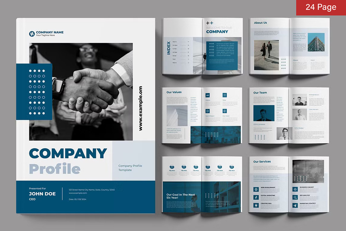 Company Profile Bundle, a Brochure Template by ContestDesign (Photo 13 of 24)