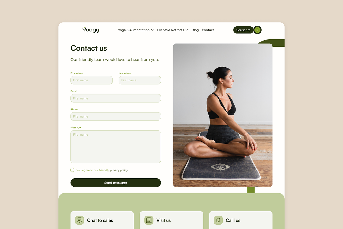 Yoogy - Yoga Template, a Websites & App Template by Dafolle (Photo 4 of 4)