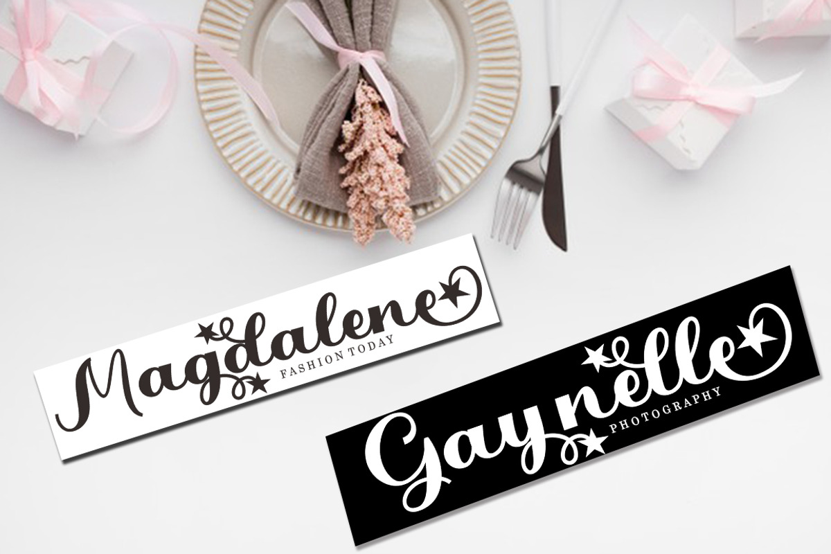 Hello Girl Unique Font, a Script Font by Bosstype Studio (Photo 4 of 9)